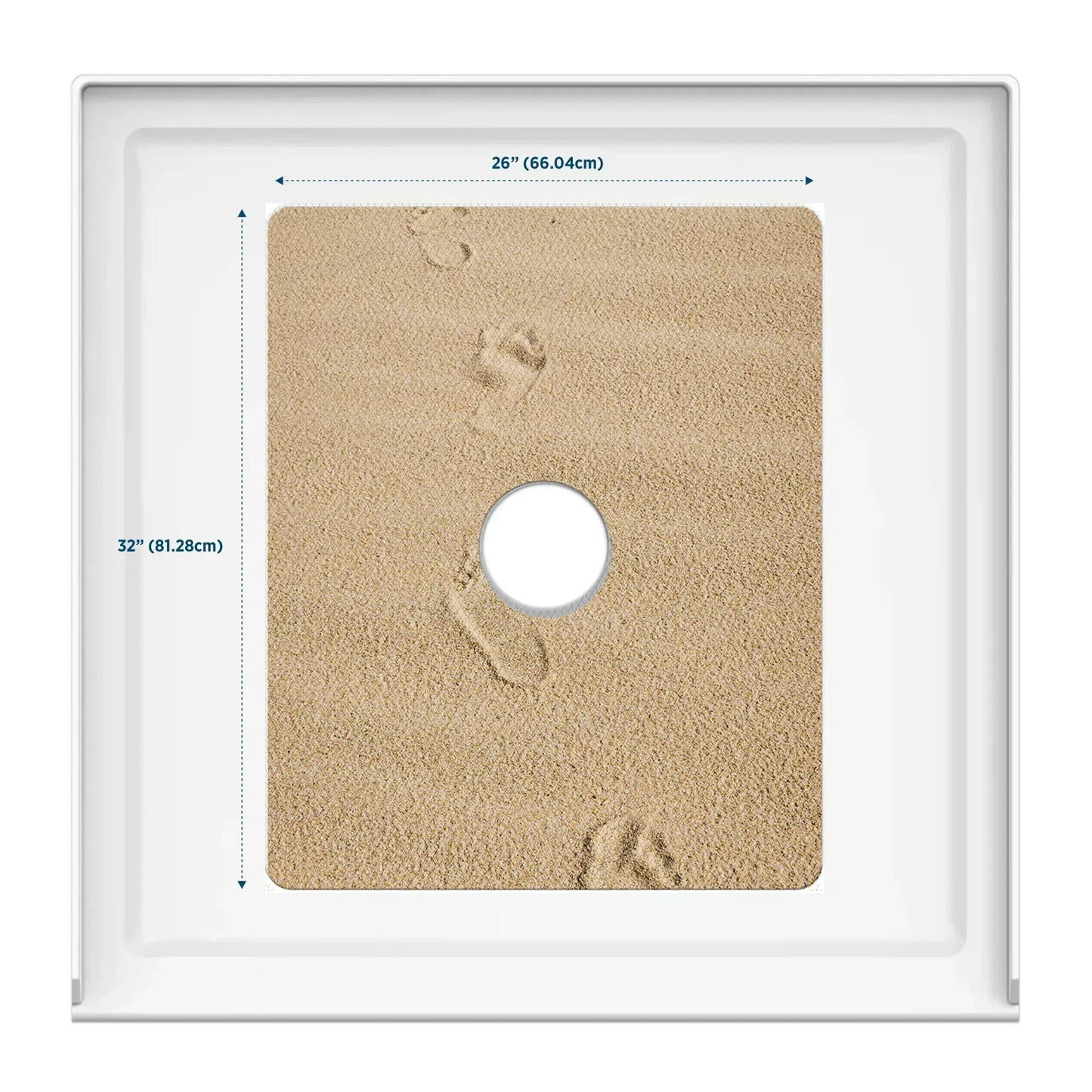 Shower Mat (w/ Drain Hole) - Kahuna Grip