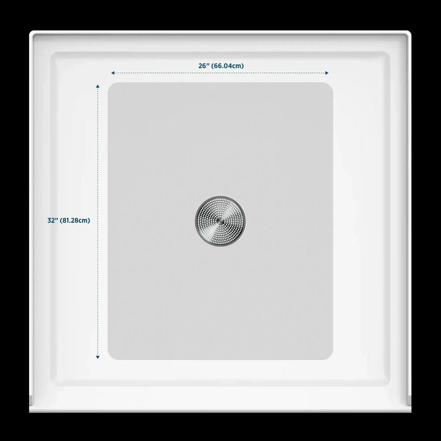 Shower Mat (w/ Drain Hole) - Kahuna Grip