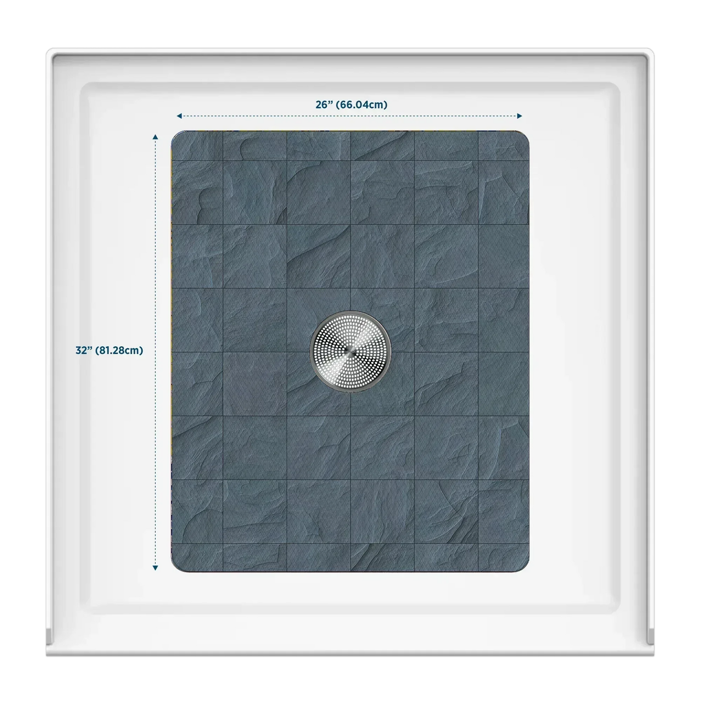 Shower Mat (w/ Drain Hole) - Kahuna Grip