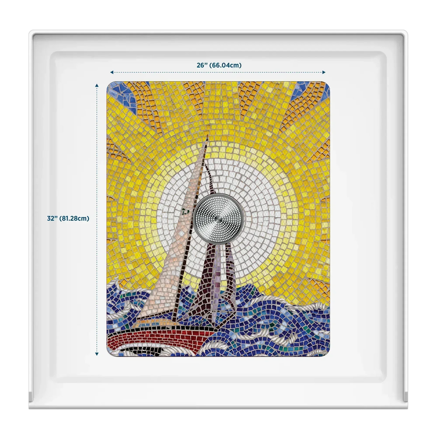 Shower Mat (w/ Drain Hole) - Kahuna Grip
