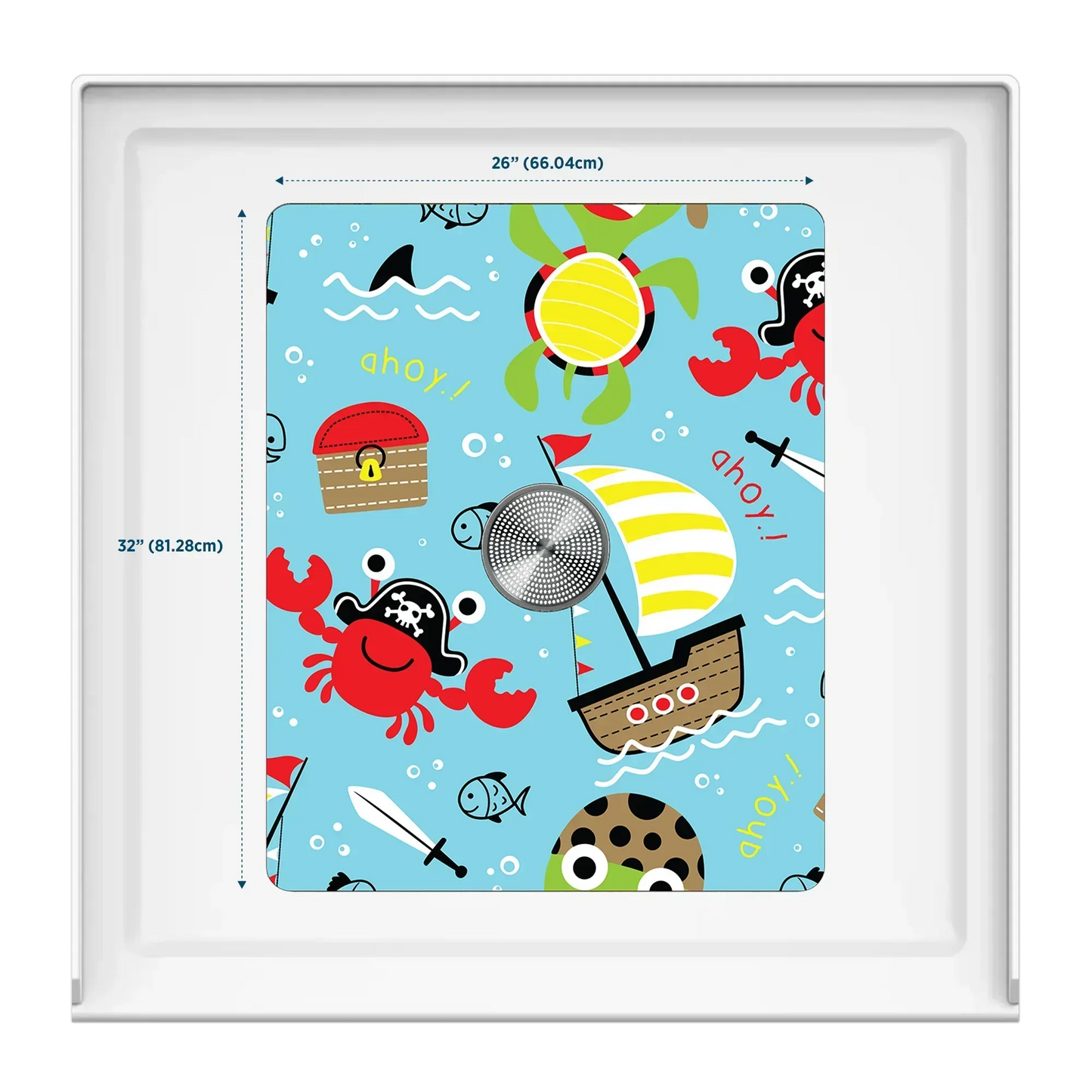 Shower Mat (w/ Drain Hole) - Kahuna Grip
