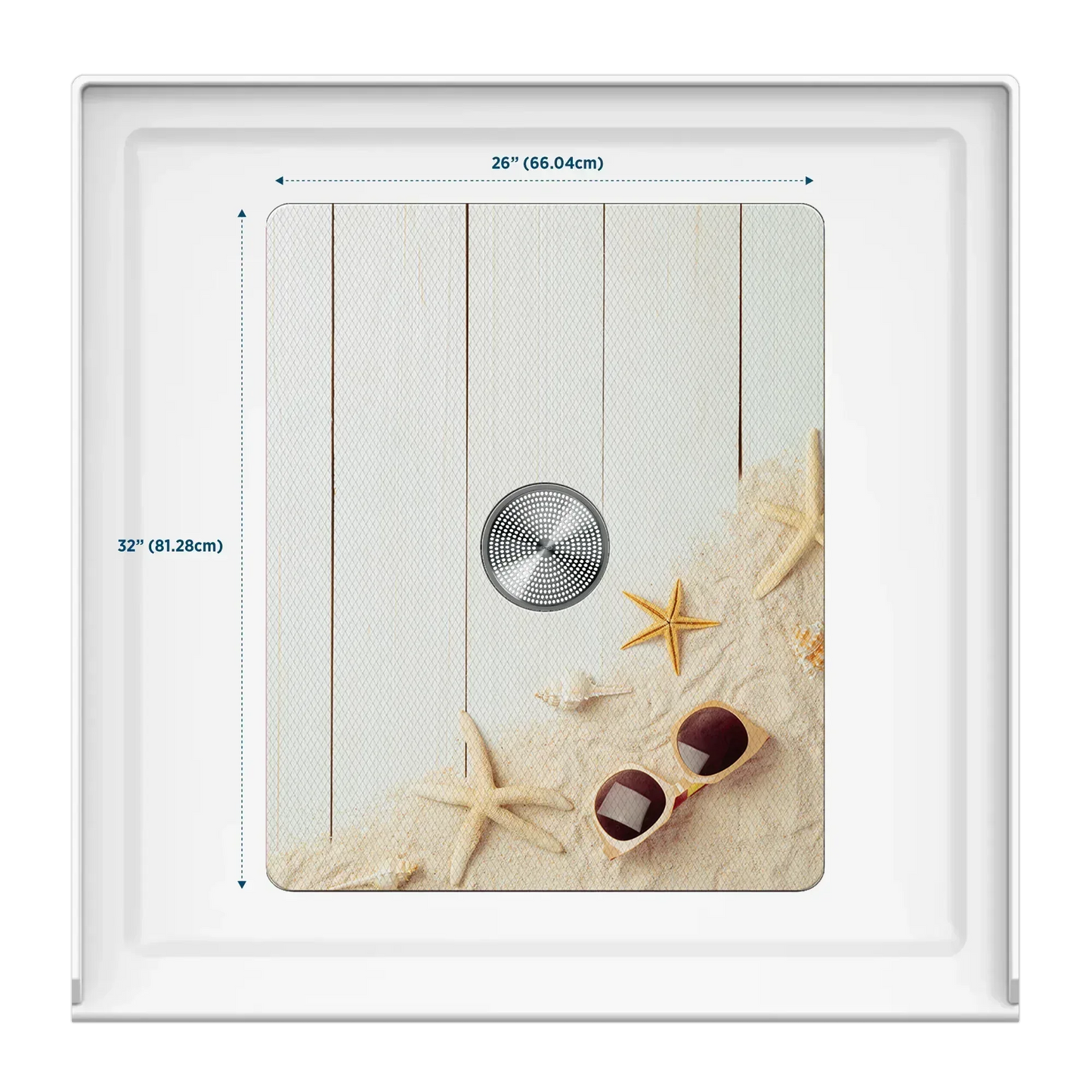Shower Mat (w/ Drain Hole) - Kahuna Grip