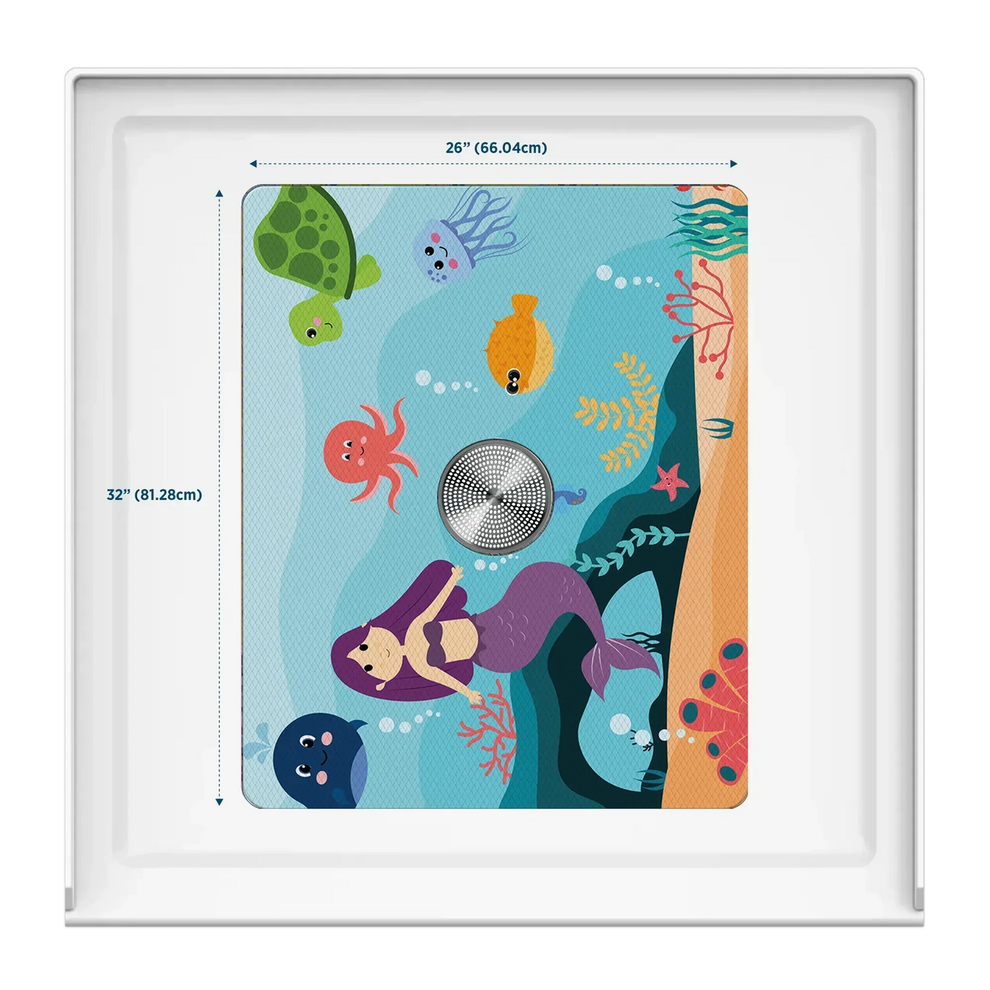 Shower Mat (w/ Drain Hole) - Kahuna Grip