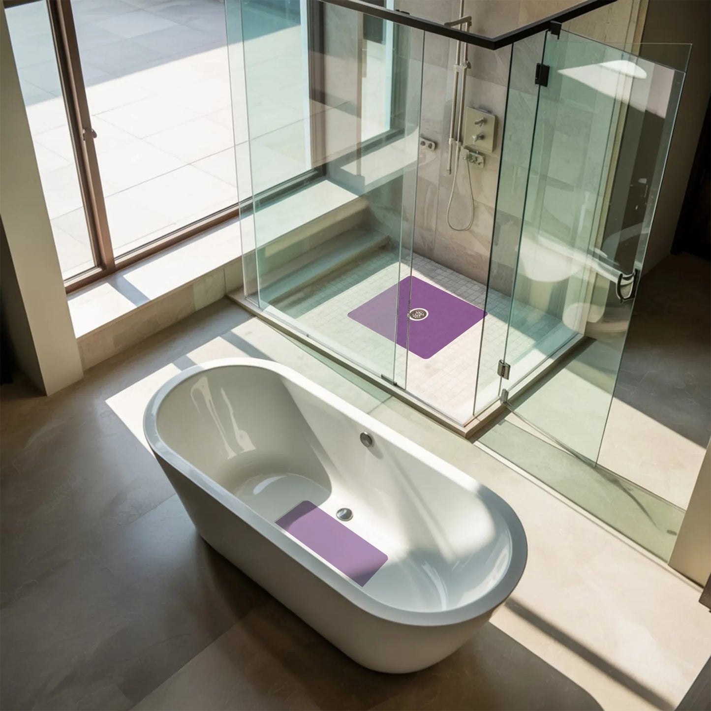 Anti-Slip Traction Mat for Bathtub and Shower Floors