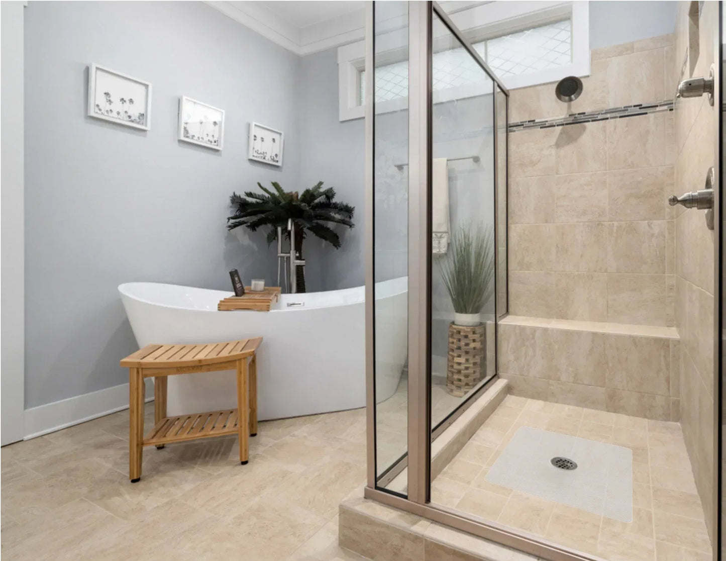 Shower Mat (w/ Drain Hole) - Kahuna Grip