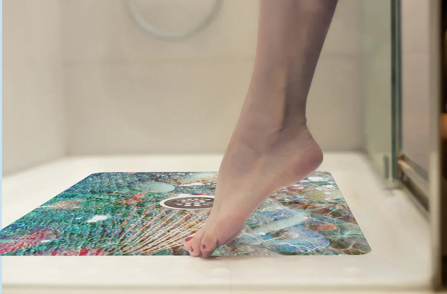 Shower Mat (w/ Drain Hole) - Kahuna Grip