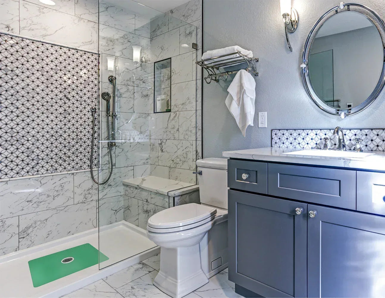 Shower Mat (w/ Drain Hole) - Kahuna Grip