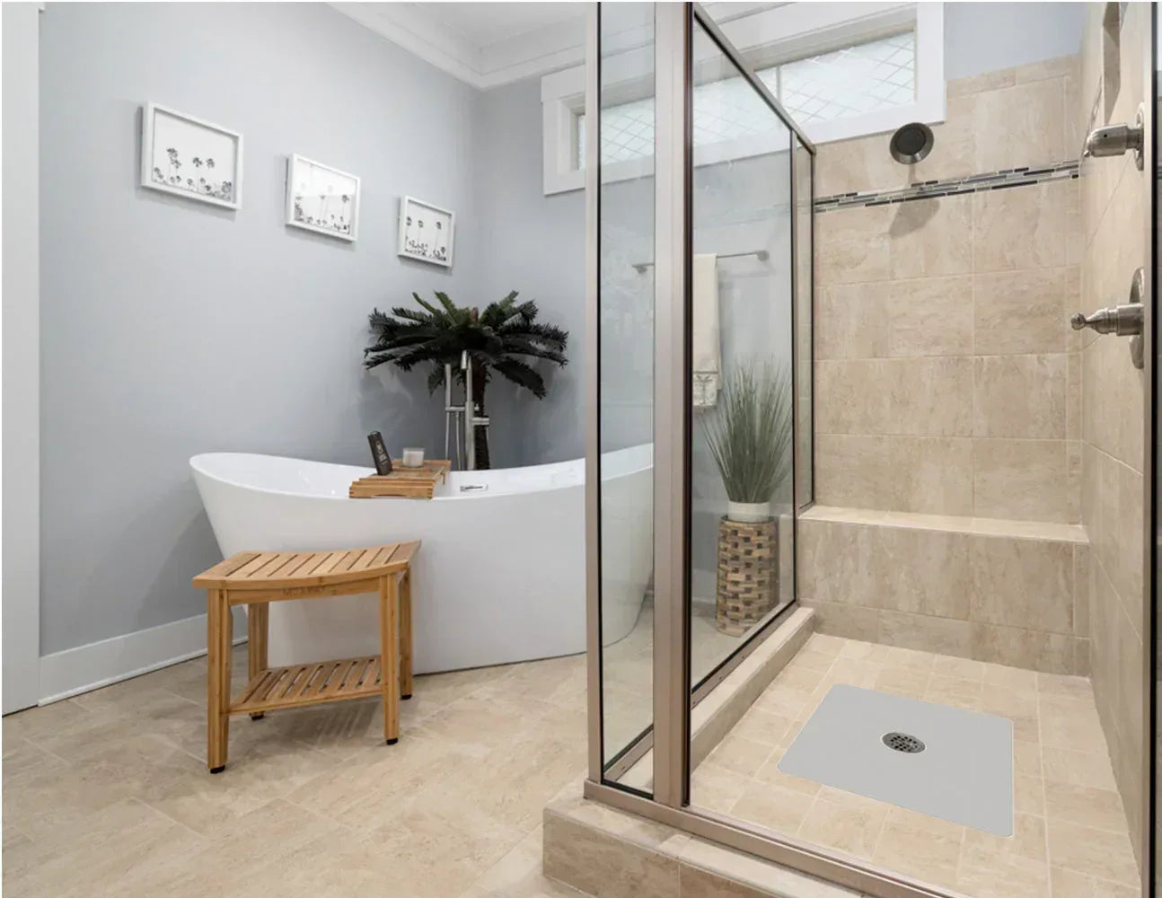 Shower Mat (w/ Drain Hole) - Kahuna Grip