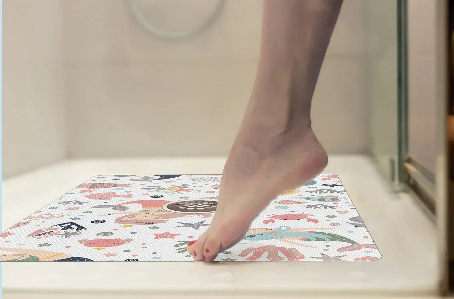 Shower Mat (w/ Drain Hole) - Kahuna Grip