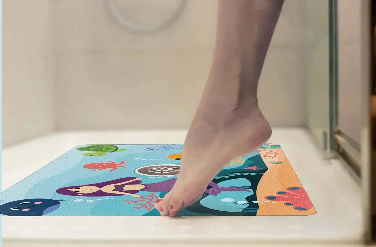 Shower Mat (w/ Drain Hole) - Kahuna Grip