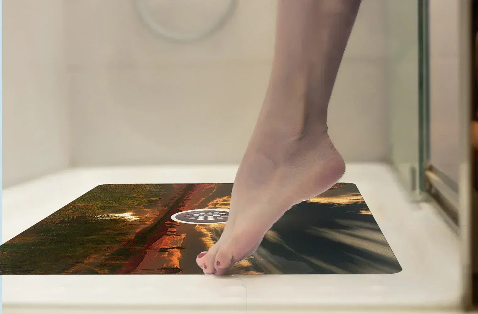 Shower Mat (w/ Drain Hole) - Kahuna Grip