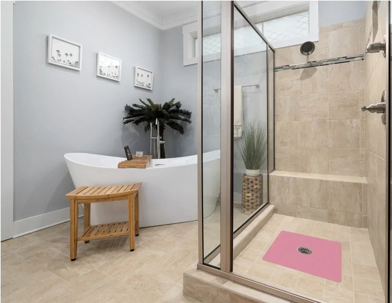 Shower Mat (w/ Drain Hole) - Kahuna Grip