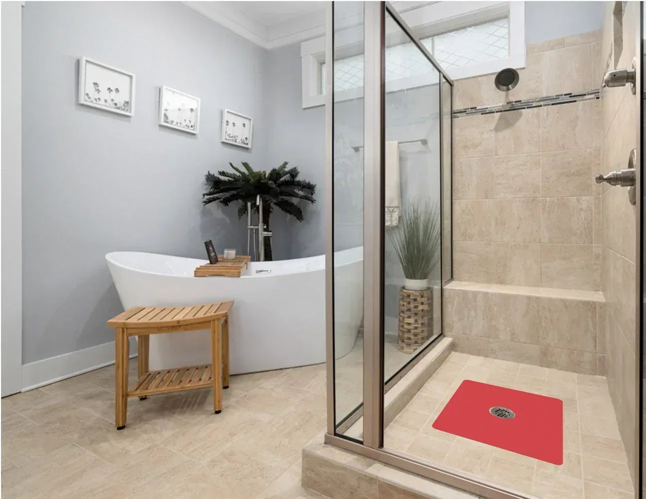Shower Mat (w/ Drain Hole) - Kahuna Grip