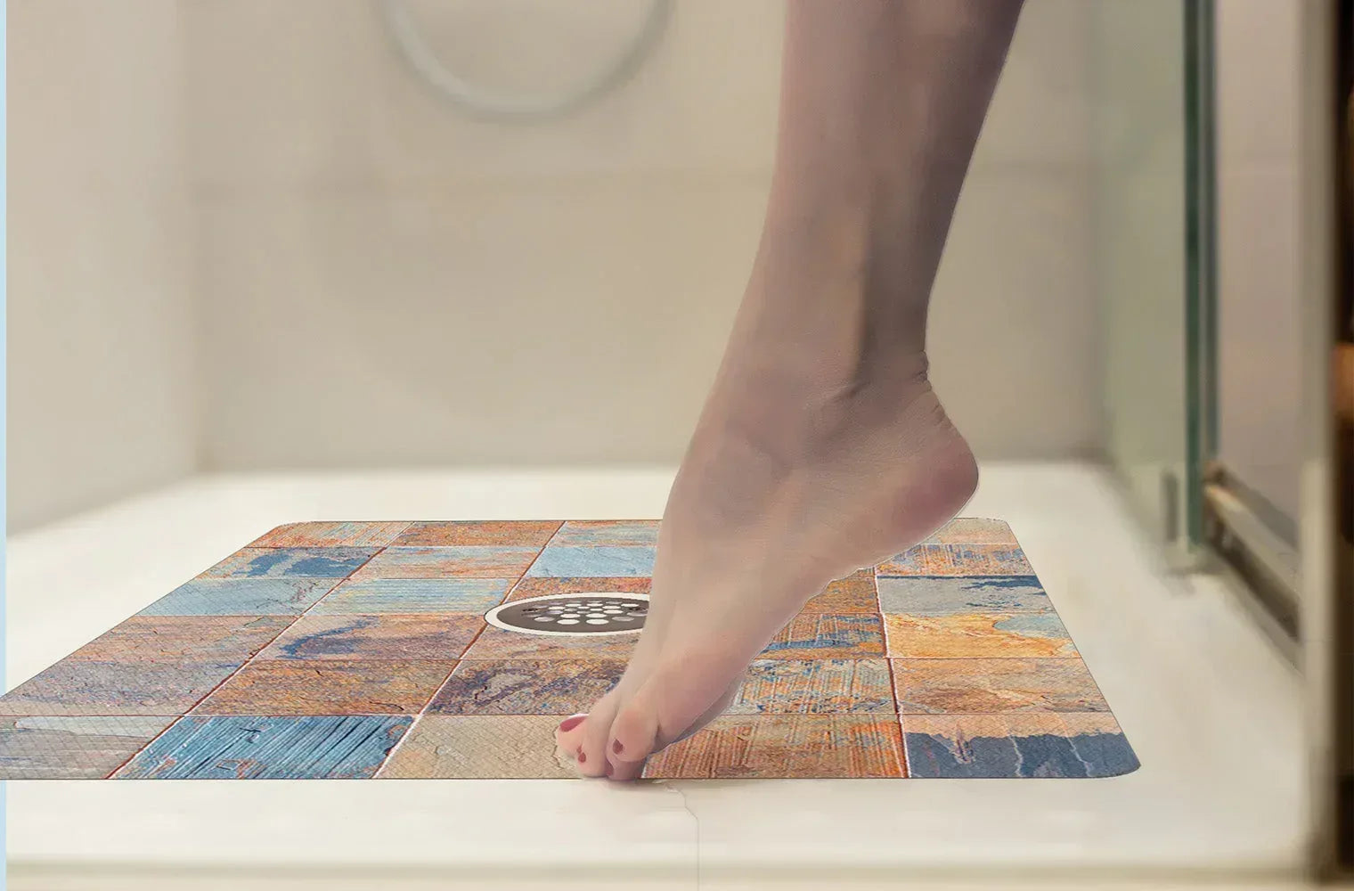 Shower Mat (w/ Drain Hole) - Kahuna Grip