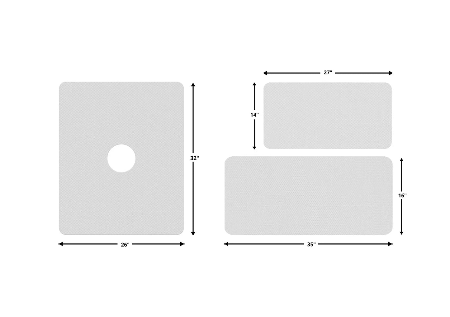 Anti-Slip Traction Mat for Bathtub and Shower Floors